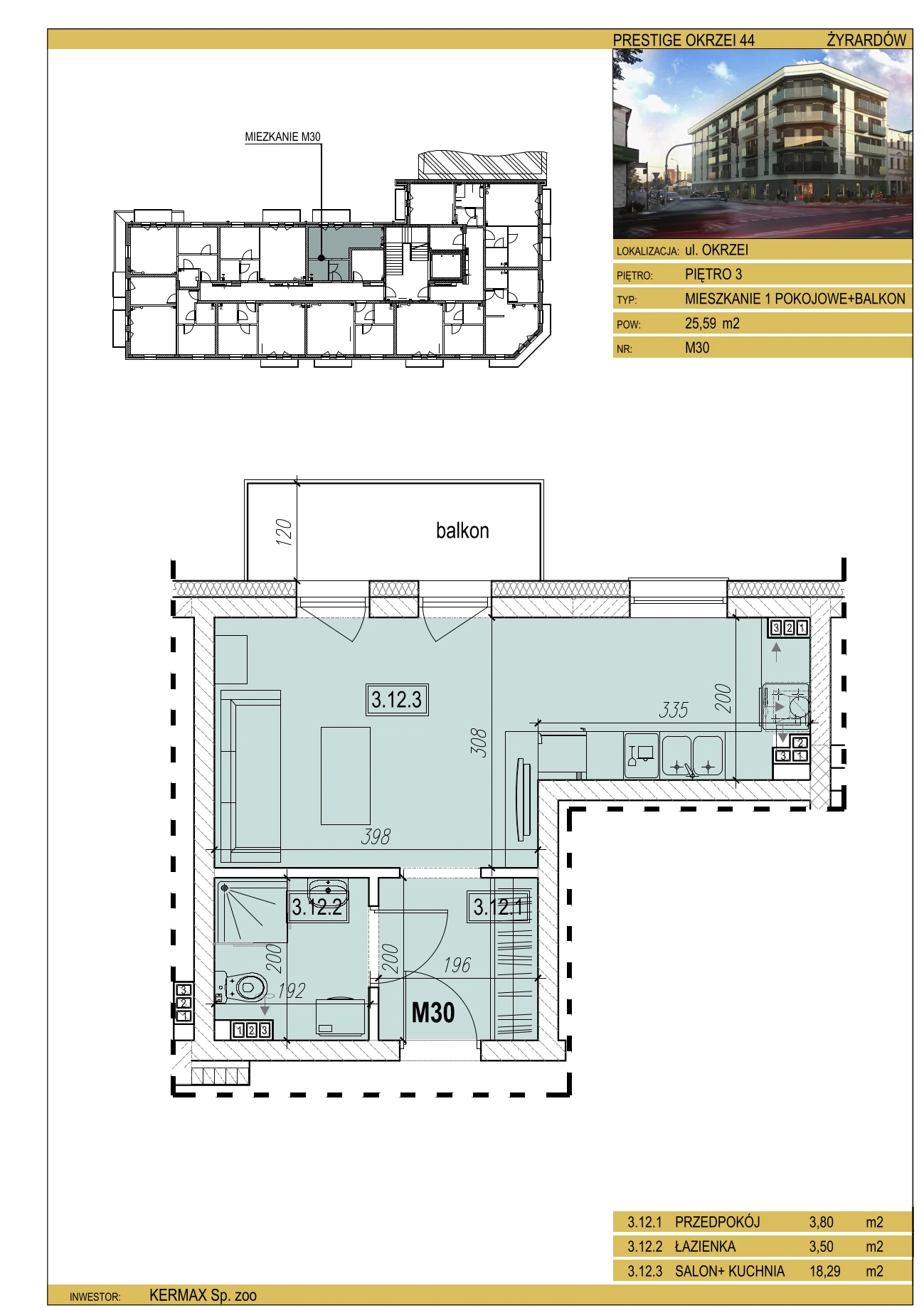 M30 Prestige Okrzei44 karta mieszkania