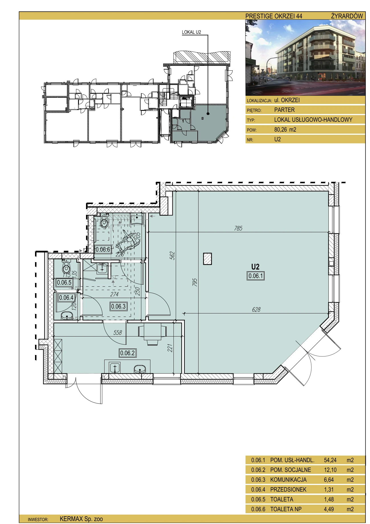 U2 Prestige Okrzei44 karta lokalu