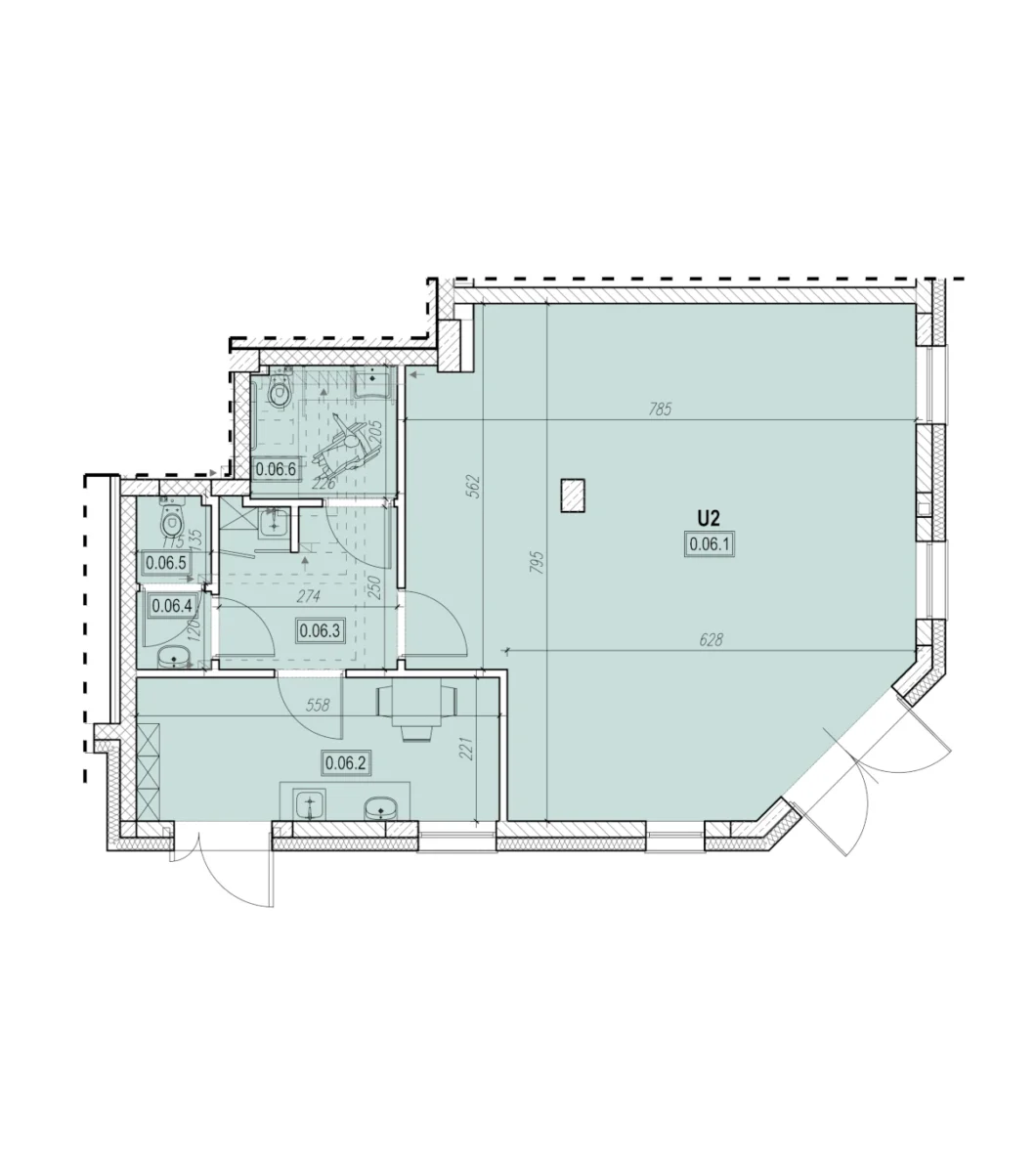 Wizualizacja lokal usługowo handlowy nr 2