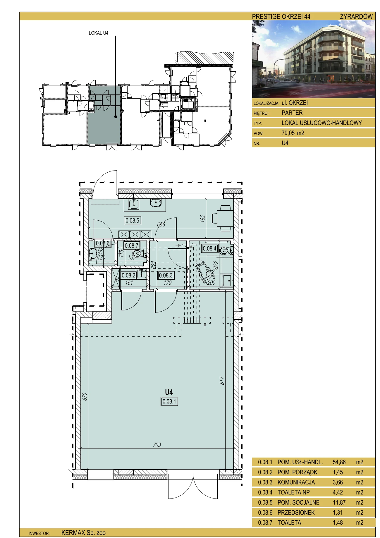 U4 Prestige Okrzei44 karta lokalu