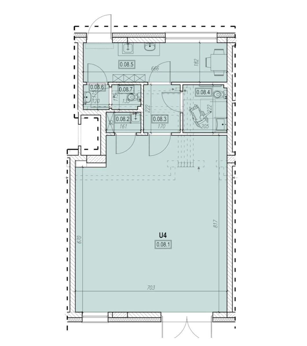 Wizualizacja lokal usługowo handlowy nr 4