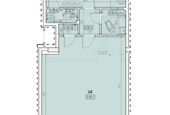 Wizualizacja lokal usługowo handlowy nr 4